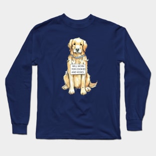 Cookies & Kisses Golden Retriever Long Sleeve T-Shirt